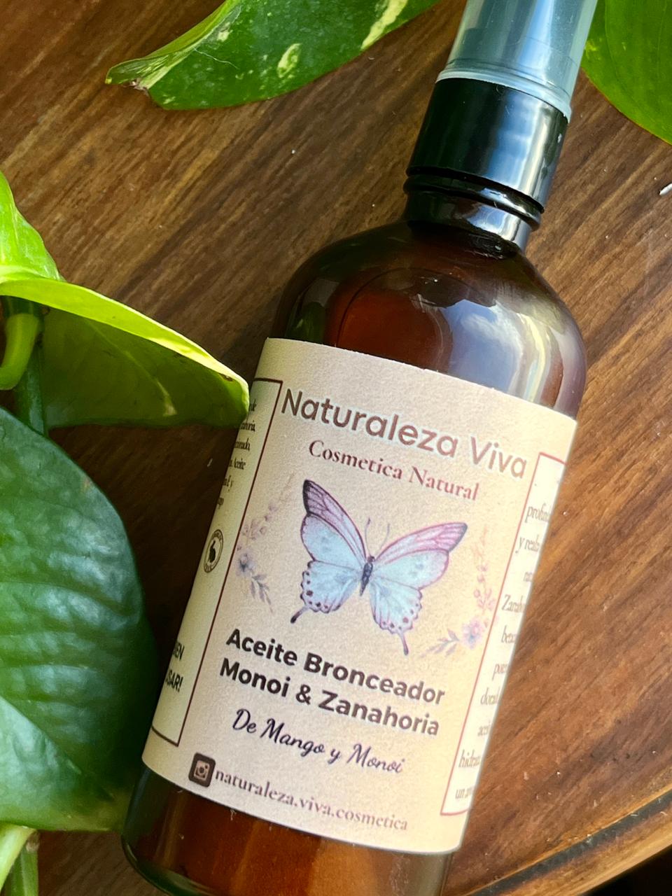 Aceite Bronceador de Monoi & Zanahoria