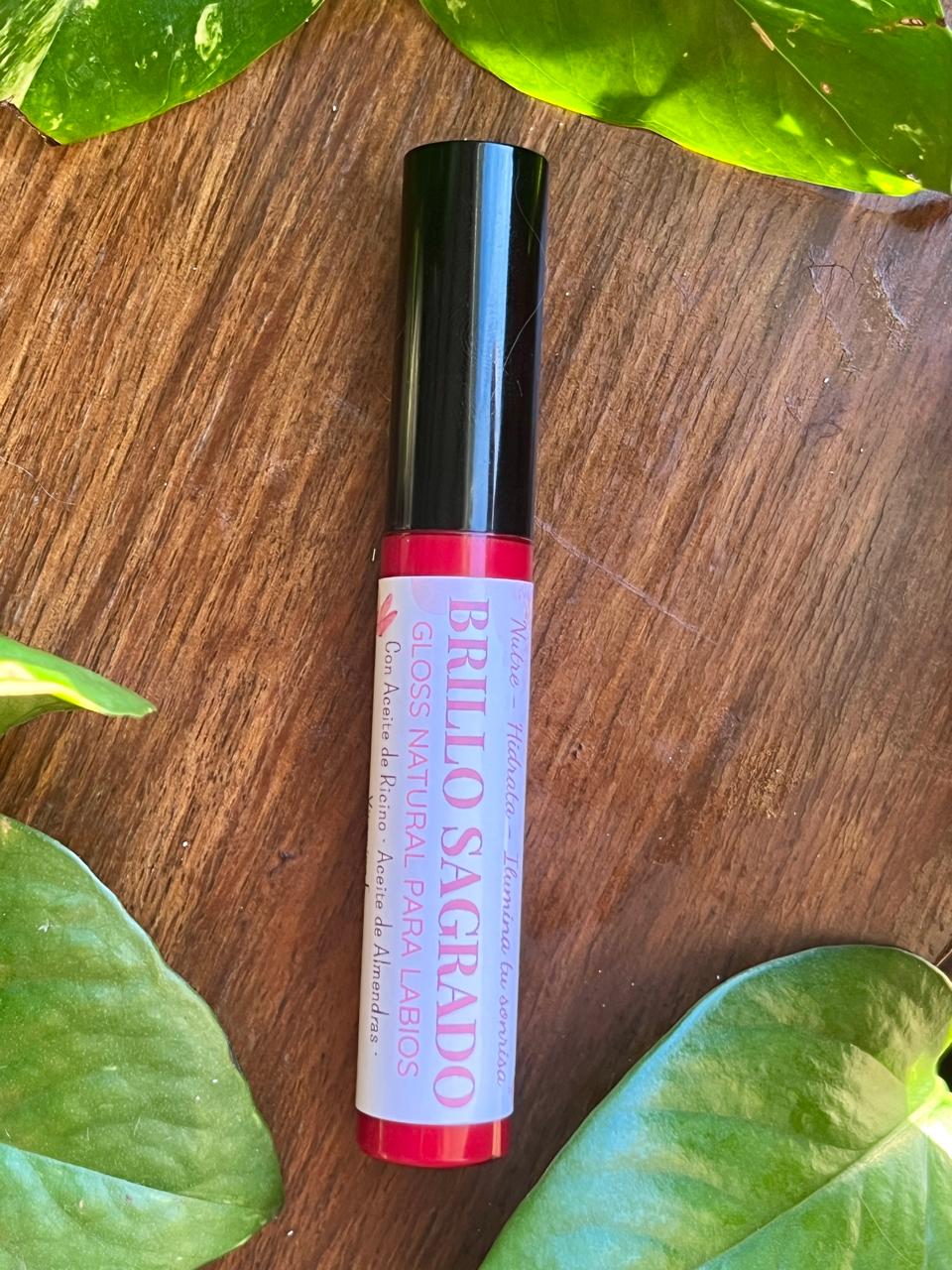 Gloss Natural Nutritivo con Mica Rosada