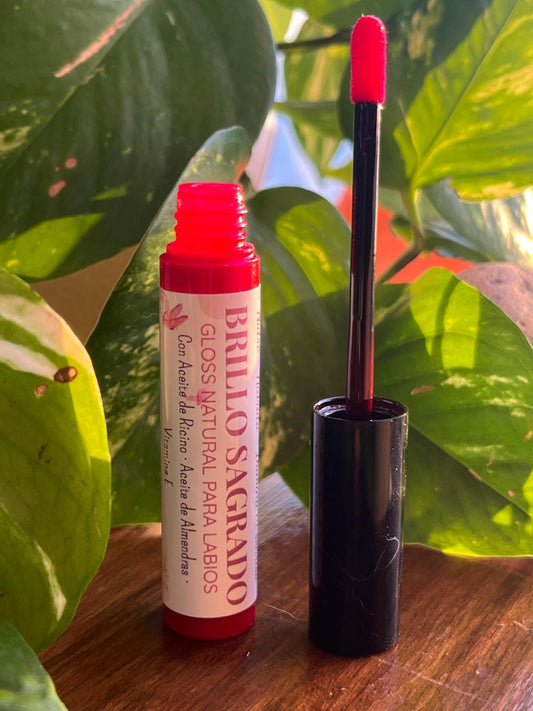 Gloss Natural Nutritivo con Mica Rosada