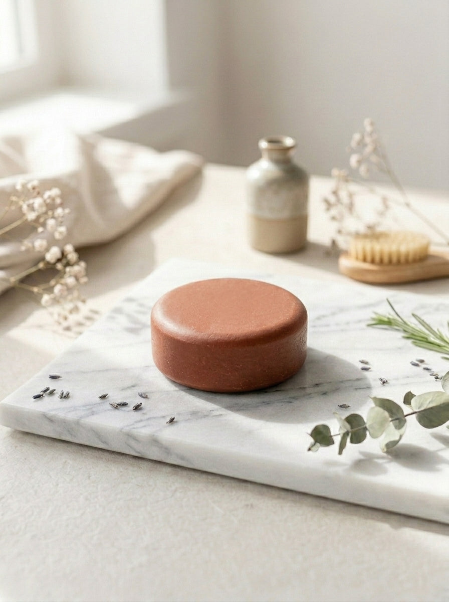 Jabón Regenerador Suave · Rosa Mosqueta & Arcilla Roja